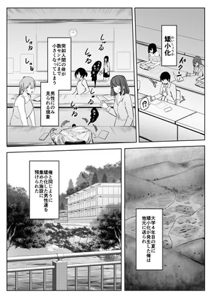 [まるしゃも] 縮小したから地元に帰ったら幼馴染にメチャクチャ管理される話