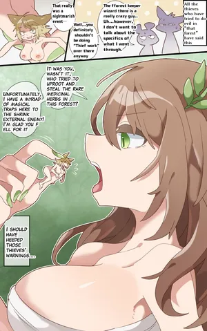 [imaat] A witch living in the forest swallows you whole and punishes you inside her stomach [English/Japanese]