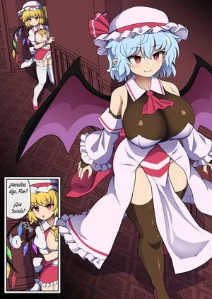 [Elyaps] Flan-chan feels lust for Futanari Remilia (Touhou Project) [Spanish]