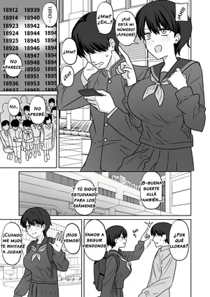 [Enari] Jibun Dake Daigaku Ochite Rounin Shi Teru Ma Ni Daisukina Osananajimi Ga Yarichin Ni Pako Rare Chatteru Yatsu｜Un Mujeriego se Acostó con Mi Amiga de la Infancia [Spanish] [PANELVOX]