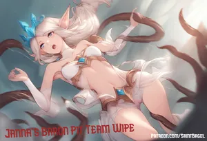 [SaintBagel] Janna's Baron Pit Team Wipe [AI-Generated] [Decensored]