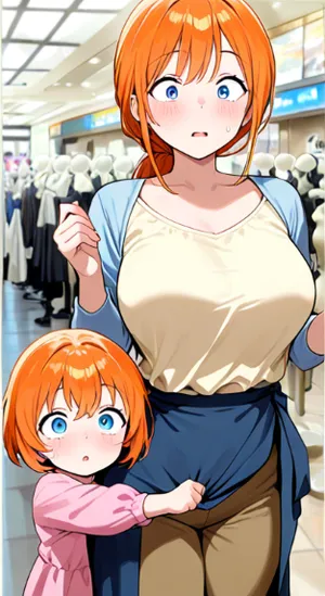 Mother and Daughter Mannequin