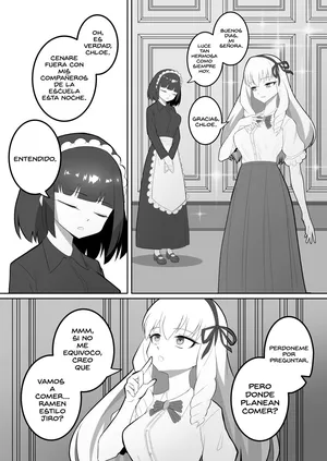 [kaiga1123] A young lady who gets really fat and her maid who goes crazy (spanish)