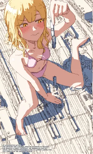 [rock_suno] Giantess - Pixiv Request [English] [AI Colored]