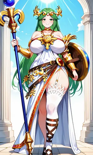 Goddess Palutena daidoujipv ai generated