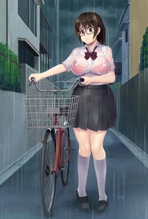 [U Donko] Transparent raincoat exposure