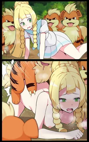 [everyday2] Lillie X Growlithe (Pokémon)