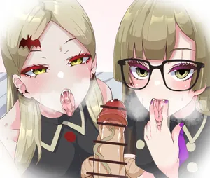 [にゃろっと] 九条林〇と九条杏〇のWフェラ