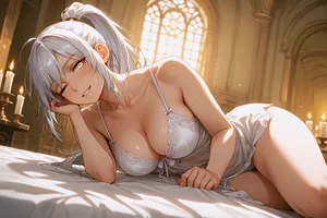 Ciel Lionheart from Damn Reincarnation manhwa/webtoon la creatura ai generated