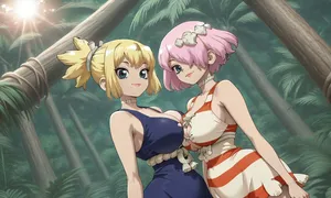 Dr.Stone - Luna Wright daidoujipv ai generated