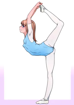 [j7w] バレエ女の子落書き [FANBOX]