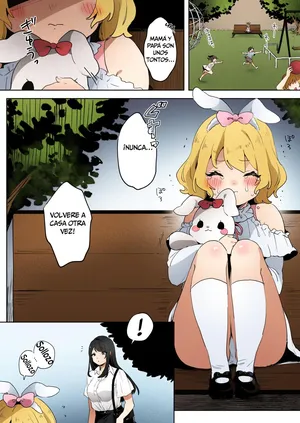 [Zutazutako] skeb Yuri Ecchi Manga | La Loli Fugitiva y la Onee-san Futanari [Spanish] [Dr.Kaz] [Decensored] [Colorized]