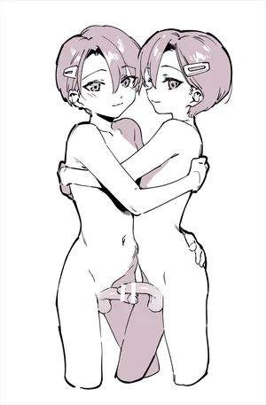 双子×お姉さんが描きたいなぁという練習お絵かき