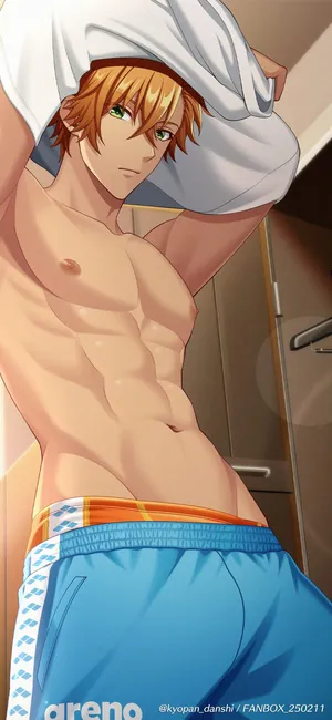 [水野有菜] 更衣室で着替える橙野～（何がとは言わないが）下向き編～