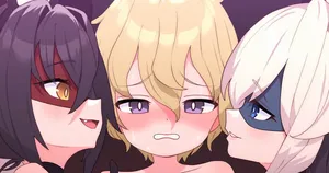 怪盗シロクロキャッツ14（ビデオレター 顔+手+色仕掛け） [Russian]
