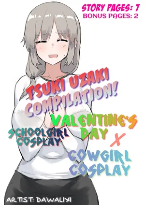 [Dawalixi] Tsuki Uzaki Compilation Valentines Day Schoolgirl Cosplay X Cowgirl Cosplay [English] [Completed] [DLC CHAOS]