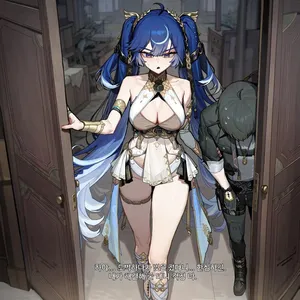 [Pixiv (BCSnail)] 도박으로 빚진 남친 때문에 빚 면제 3판2선 섹스 승부를 하게 된 유노 [AI Generated]